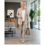 Marimea 37 Pantofi dama cu platforma din piele naturala Bej P9154BEJ